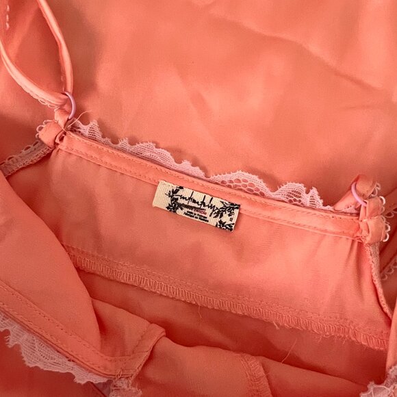 Free People Intimately Women Peach Bud Combo First Date Maxi Slip Size XS NWOT - Picture 6 of 6